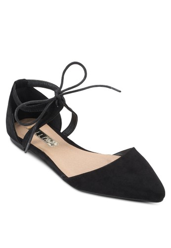 Simba 繫帶側zalora時尚購物網的koumi koumi鏤空平底鞋, 女鞋, 鞋