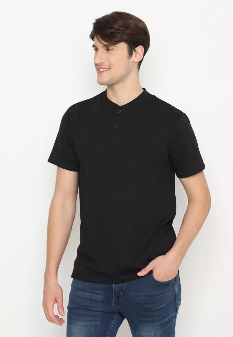 MATSUDA Kaos Polo Henley Nihama