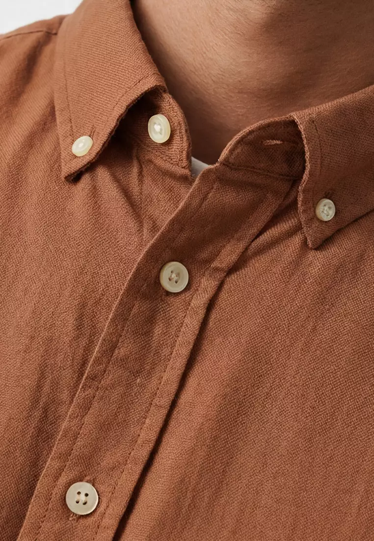 Oxford Shirt Regular Fit Brown
