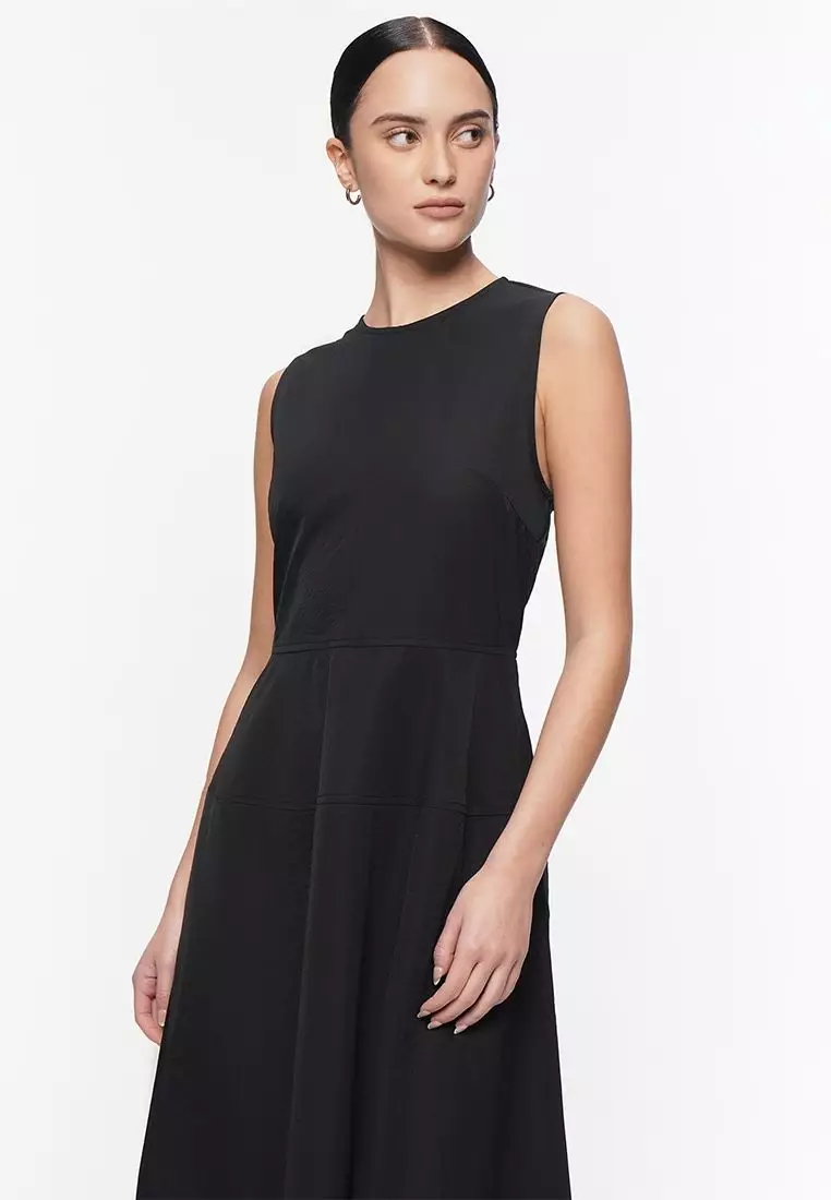 Women's Sleeveless Nylon A-Line Maxi Dress