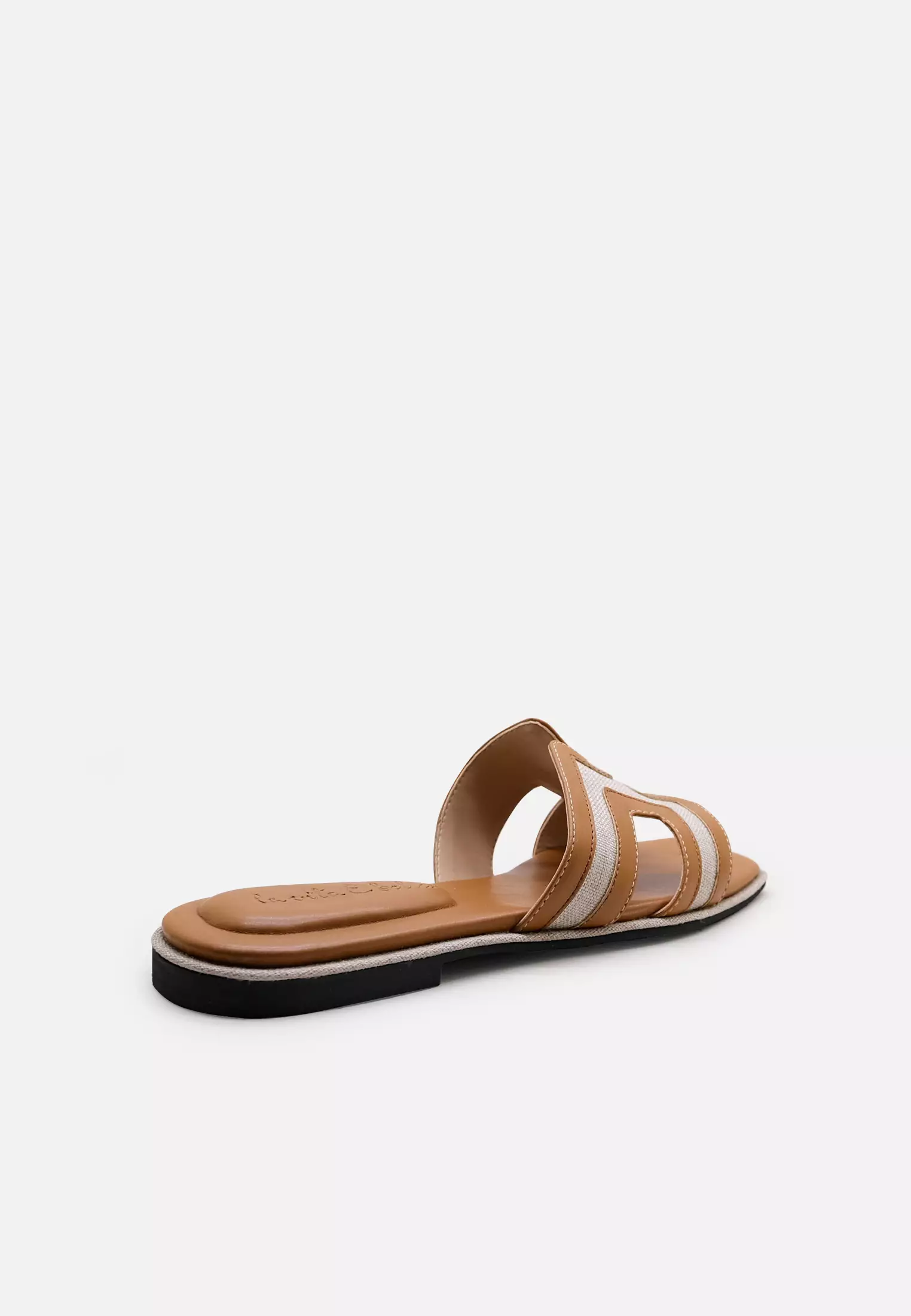 Harper Sandal Flat Slides Canvas Wanita