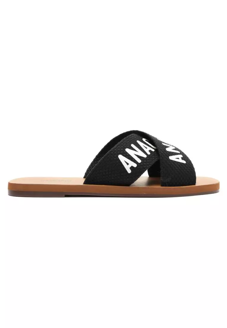 Discount on Anacapri  shoes - SKU: Logo Slide Black