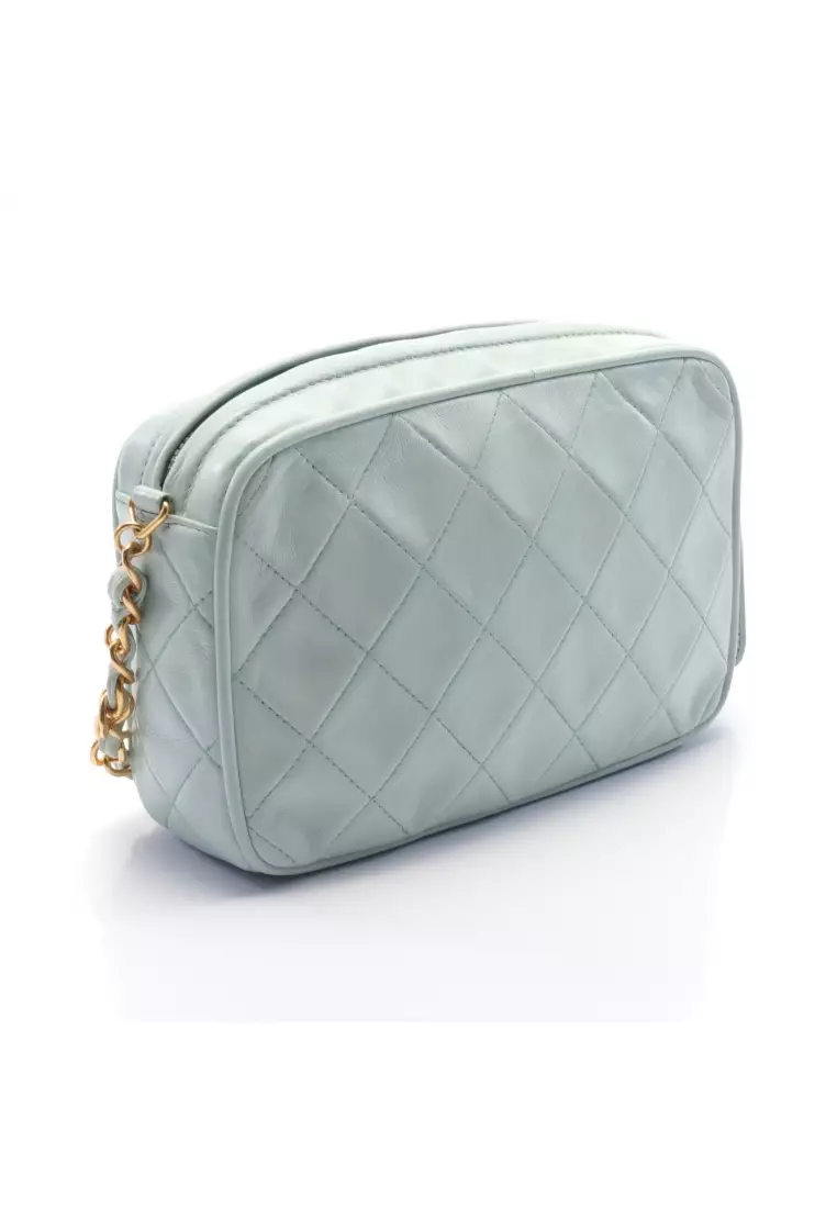 Chanel Pre-owned Diamond-Quilted Drawstring Backpack - Grey