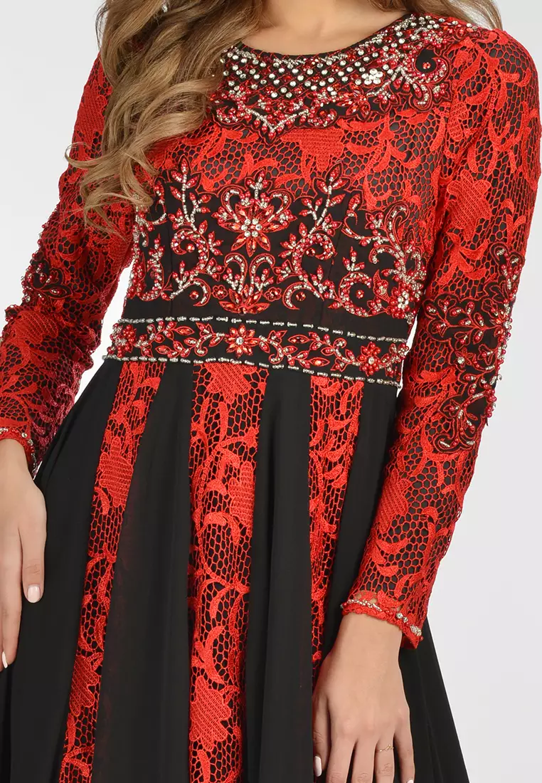 Bibiq Gamis Brokat Sifone Sutra