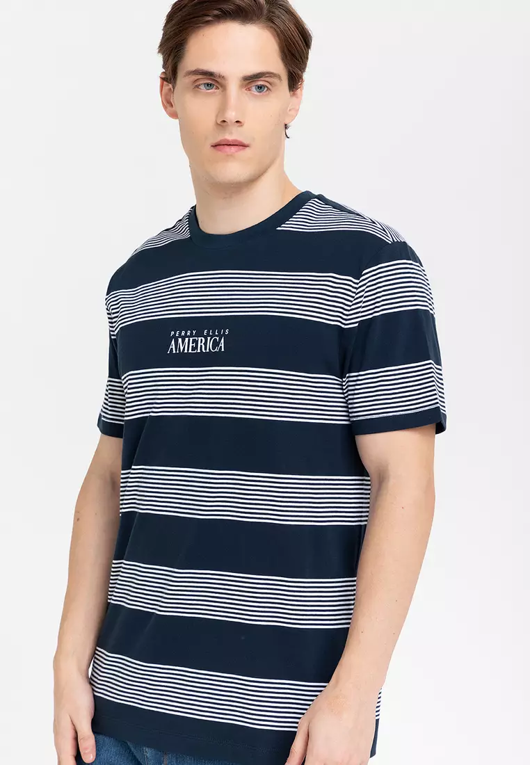 Perry Ellis America Stripe Tee