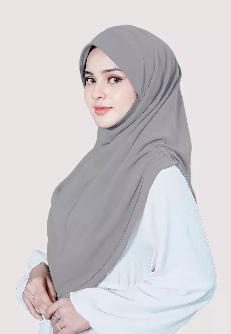 HIJAB INSTAN IRISH - MONKEY GREY