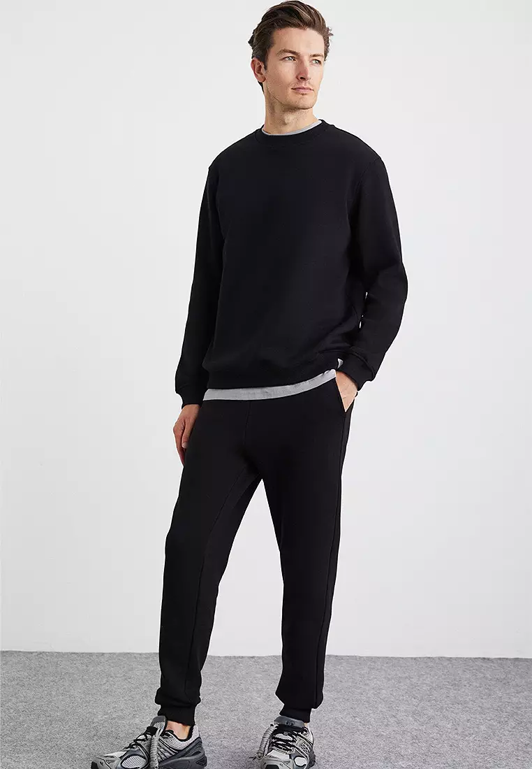 Premium Fabric Raised Elastic Leg Sweatpants