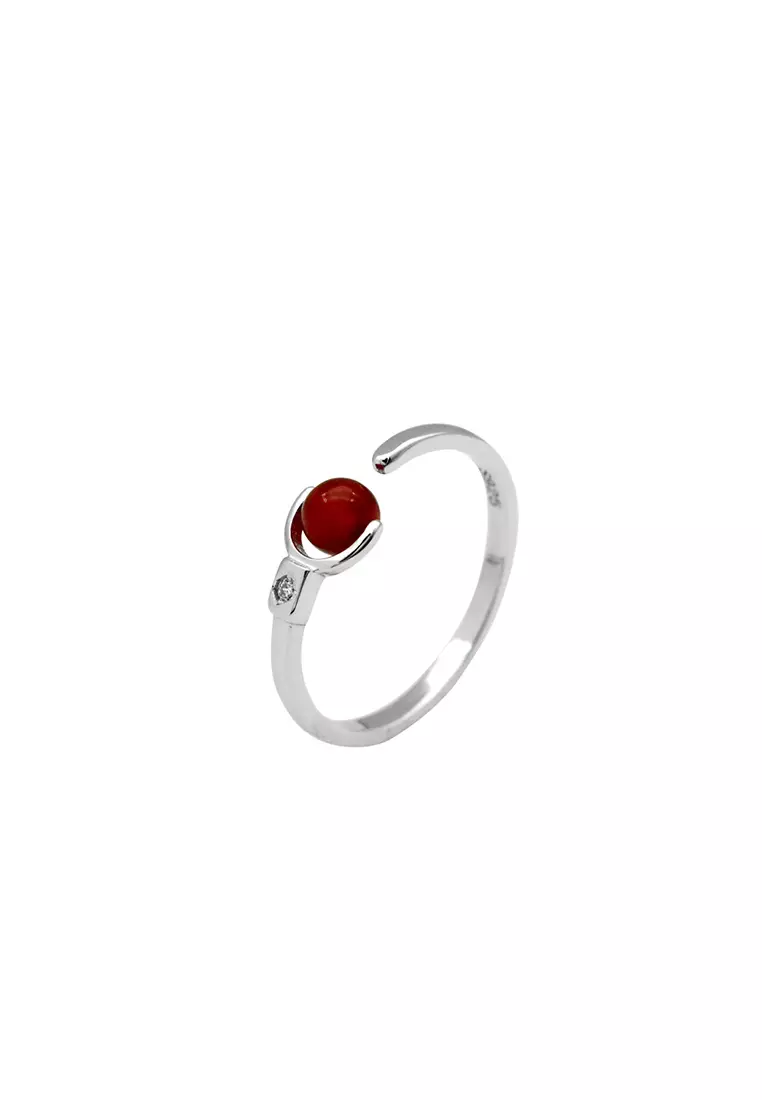 Buy LYCKA LDR3121 50mm Classic Red Agate Rings 2023 Online