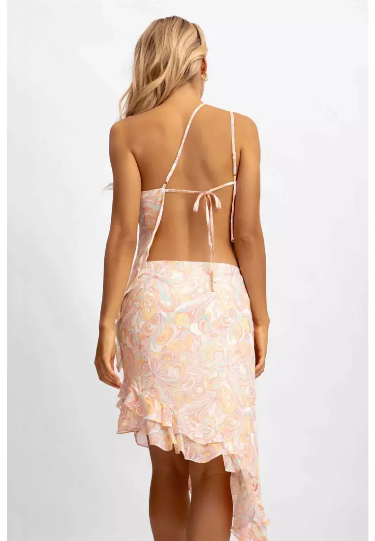 Irish Ruffled Asymmetrical Set / Gold Rush