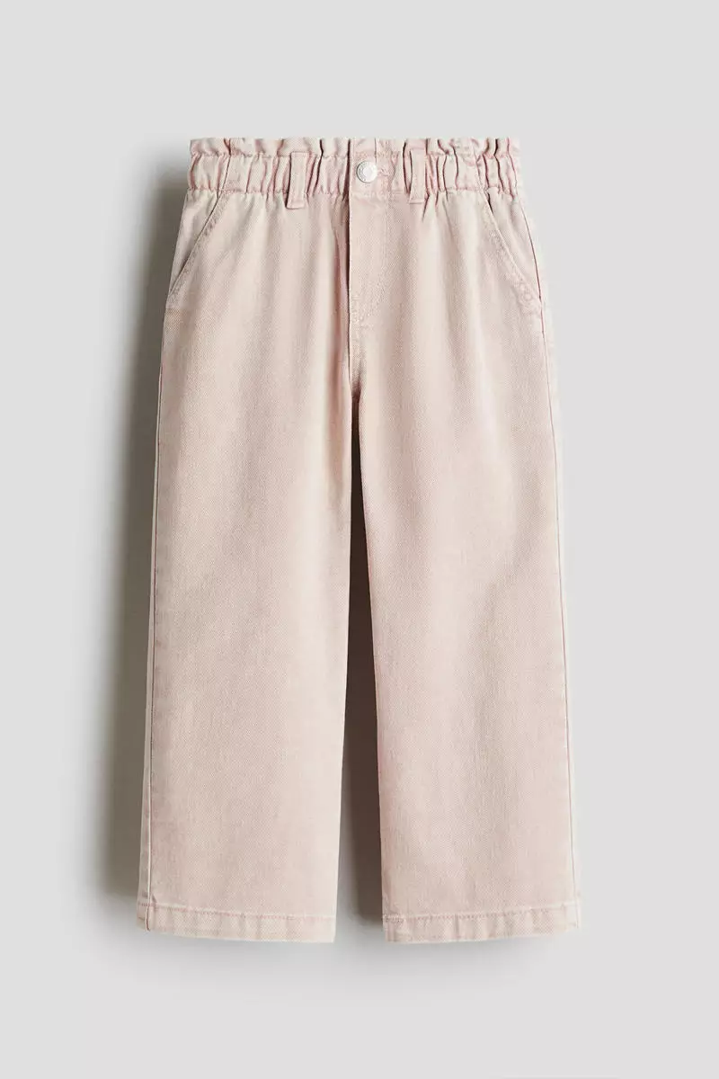 Wide Leg paper bag jeans