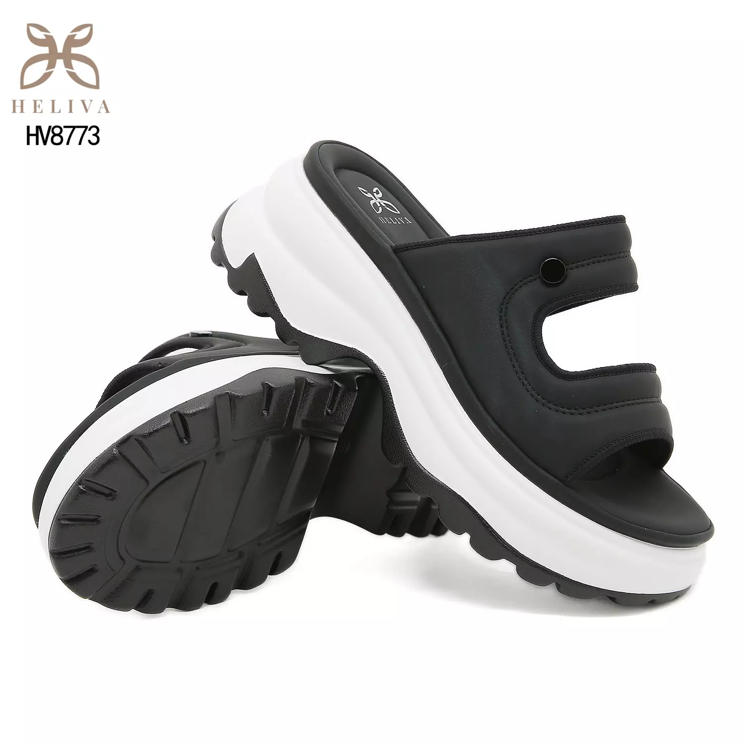 Heliva Lucy Dual-Strap Elevated Slides for Everyday Luxe HV8773