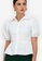 ZALORA WORK 白色 Puff Sleeve Peplum Shirt 12874AA55DD7D5GS_3