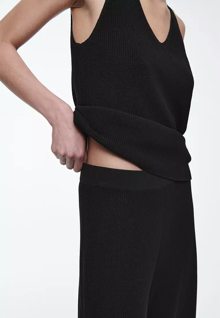 Ribbed-Knit Bermuda Shorts