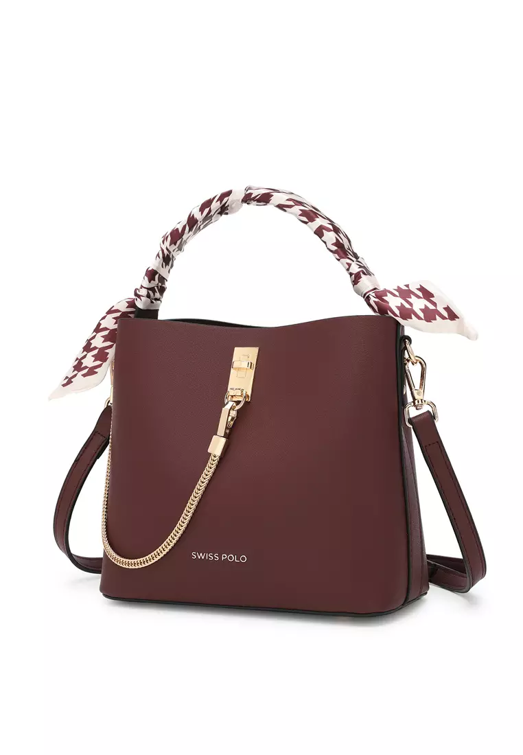 Women s Chain Top Handle Bag Sling Bag Crossbody Bag Shoulder Bag Red