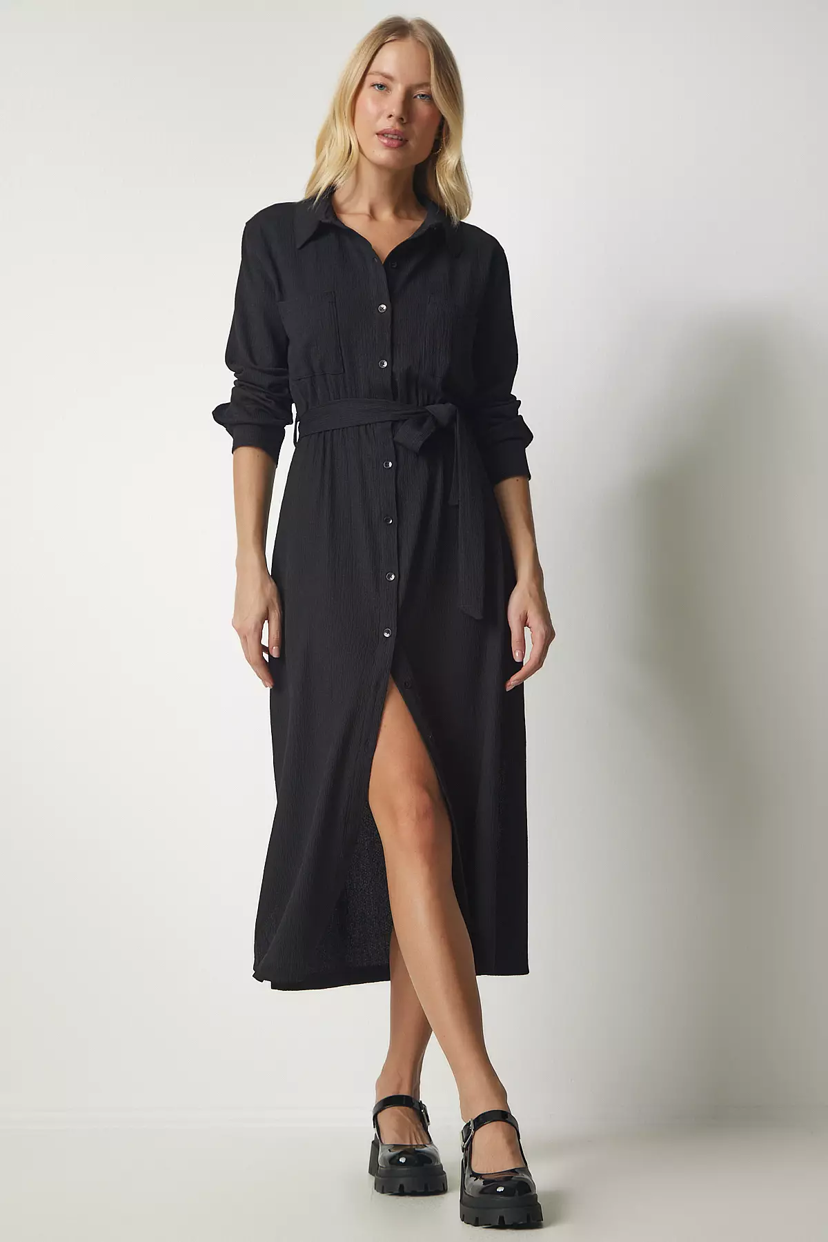 Long black store tshirt dress