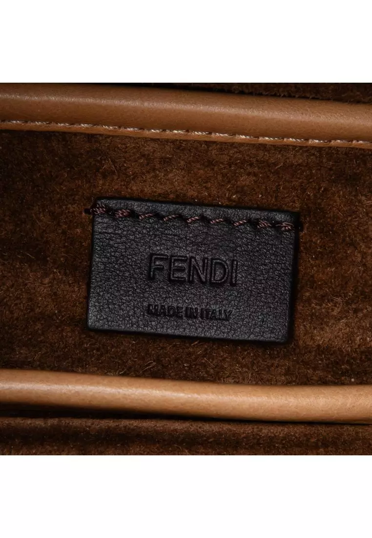 Pre-Loved Fendi Mini Calfskin Simply Handbag