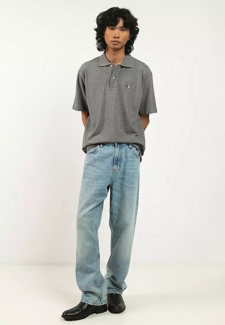 Buy Maison Kitsune Fox Head Comfort Polo Shirt 2026 Online | ZALORA