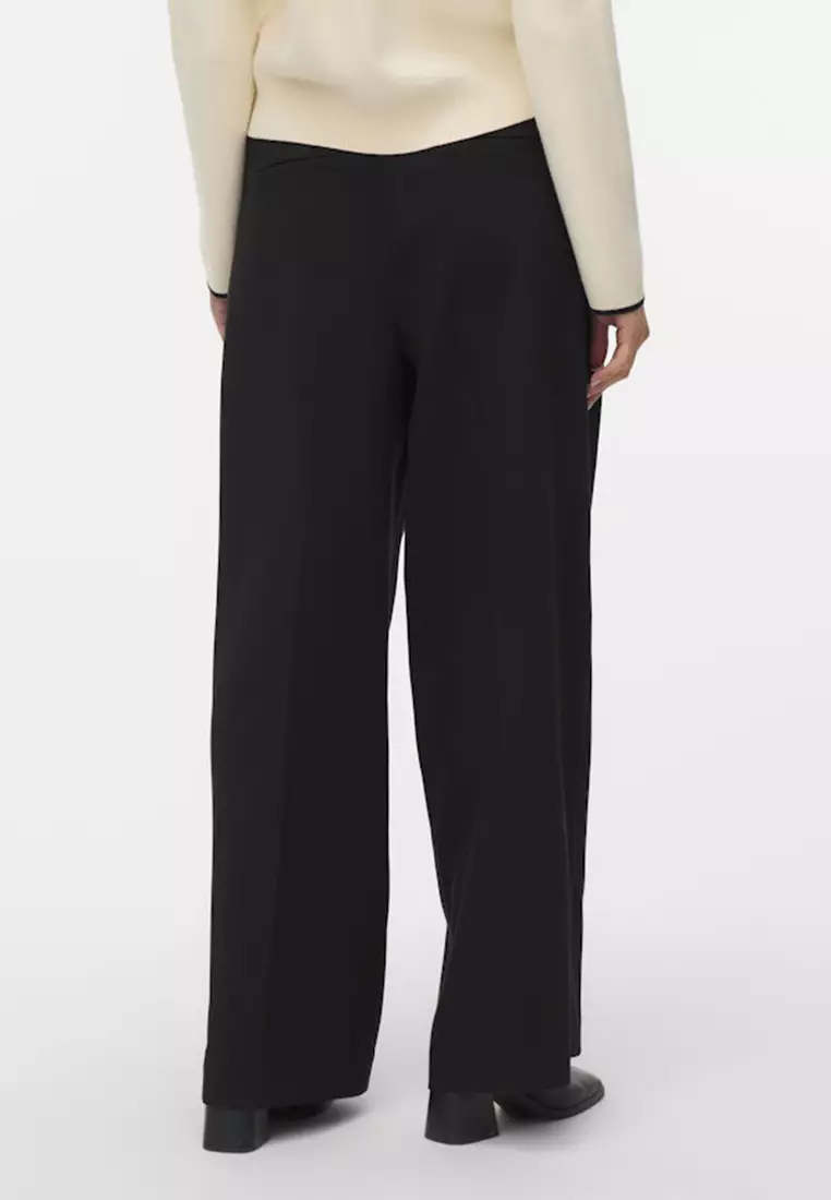 Mid Waist Wide Pants