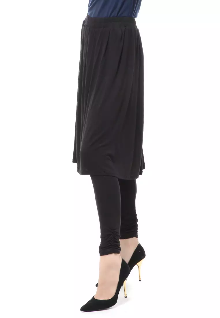 Najwa Rok Legging Olahraga Wanita Muslimah Relaxed Fit - Black