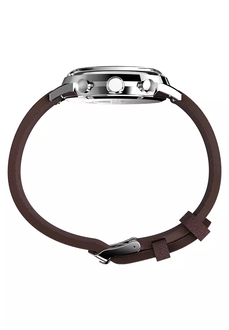 Timex Marlin Brown Leather Analog Quartz Watch For Men TW2W51400UJ