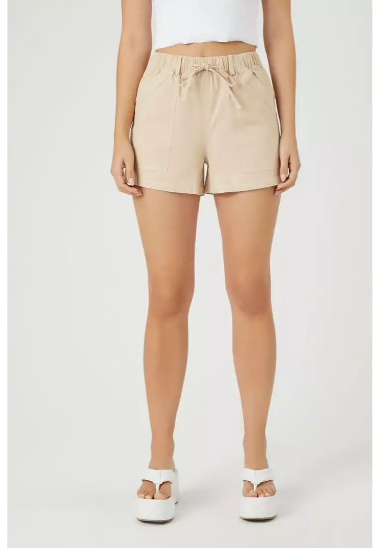 Buy FOREVER 21 Twill Drawstring Shorts 2024 Online ZALORA