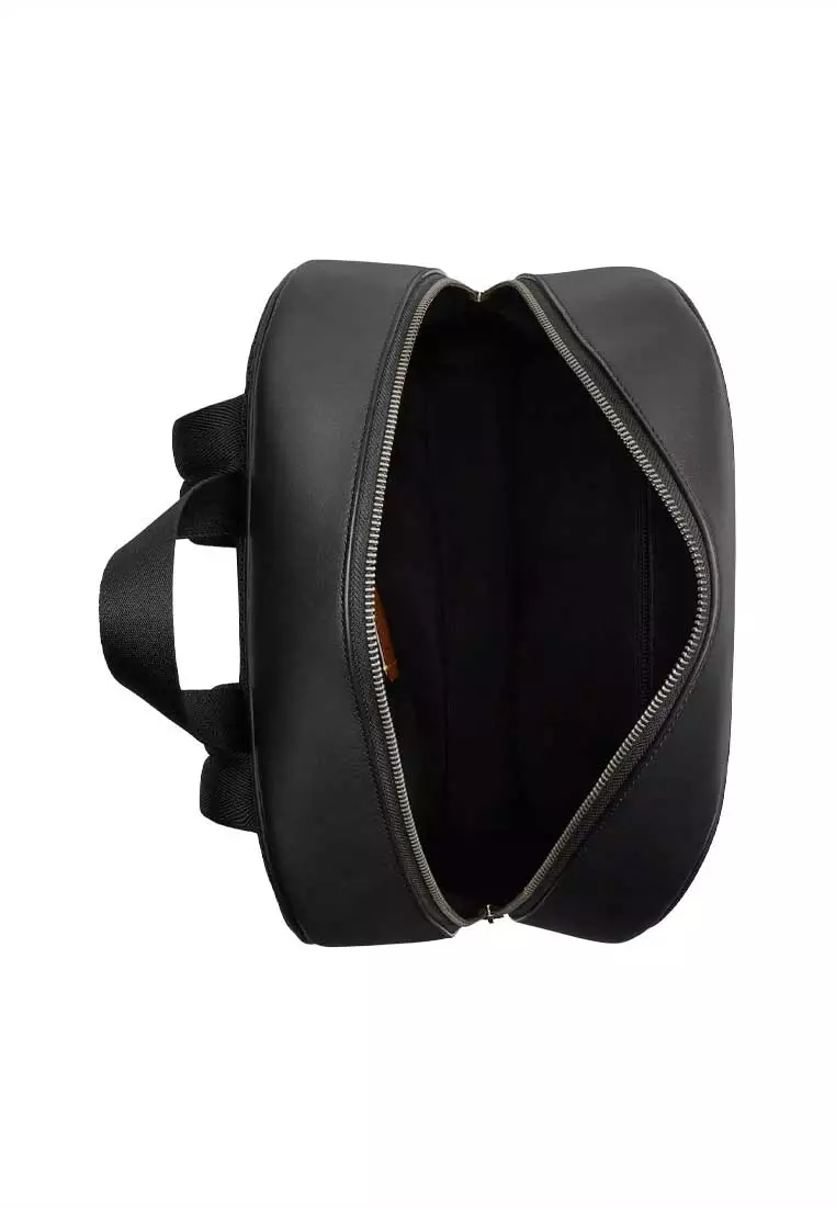 Owen Backpack In Signature Canvas Charcoal Black CAJ90