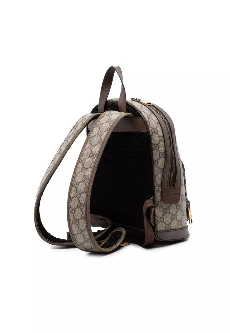 Pre-Loved Gucci Small Gg Supreme Web Ophidia Backpack