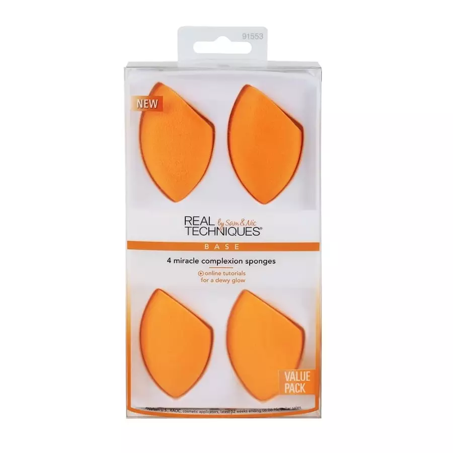 Real Techniques 1553 Miracle Complexion Sponge 4 pc pack
