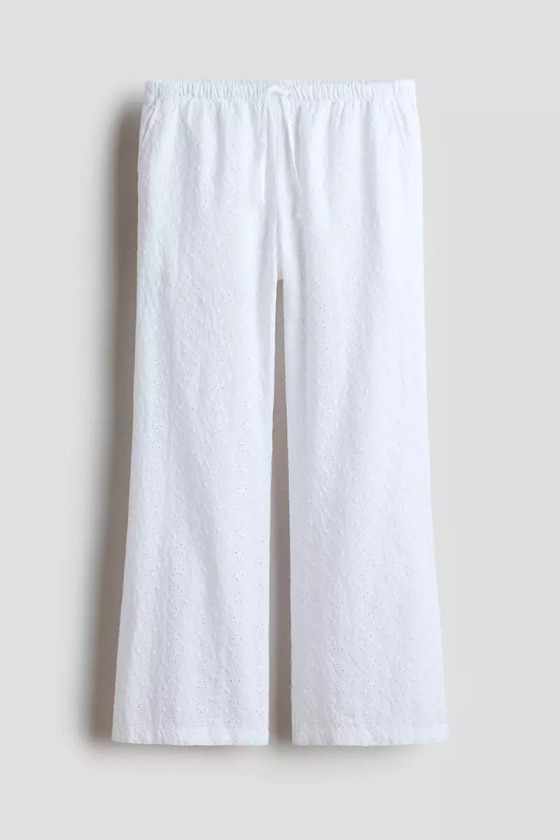 Broderie anglaise trousers