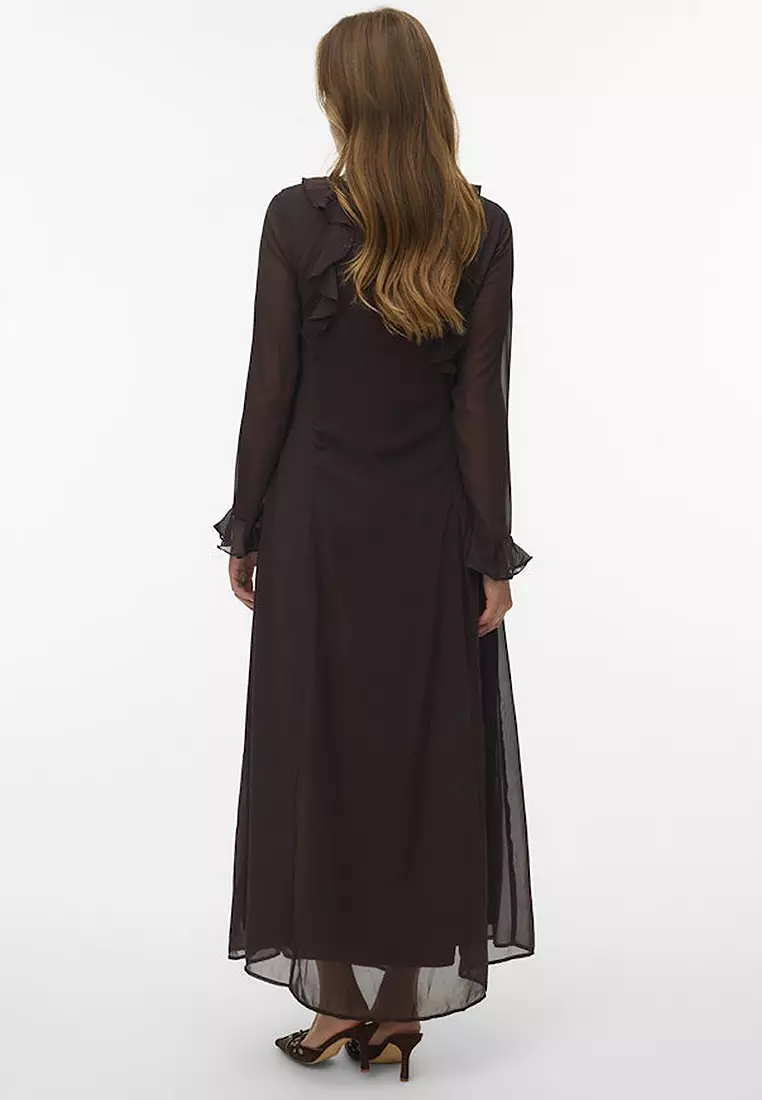 長袖及踝連身裙