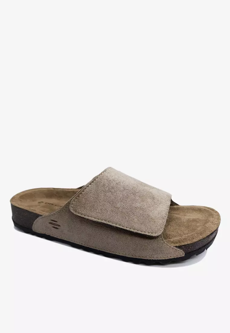 Dr. Cardin Men Cove Core Suede Comfort Sandals with Adjustable Strap D-SLB-8212
