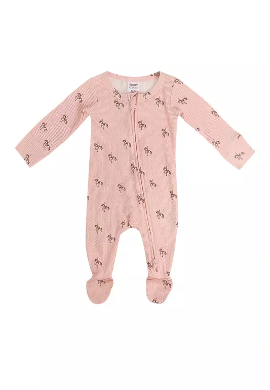 Organic Pointelle Zip Romper