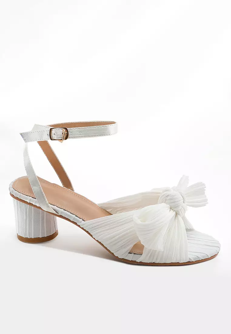 5CM Bowknot Strap Mid Heel Sandals WTY1199-1