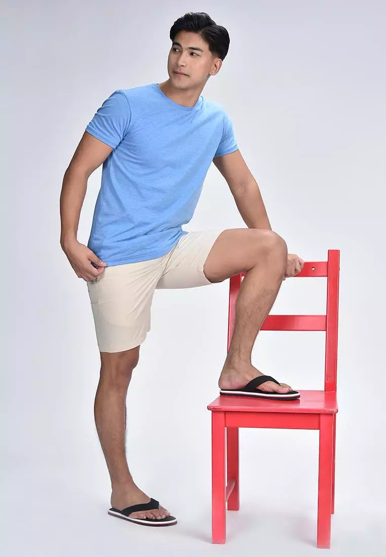 Men's Cuffed Round Neck Shirt