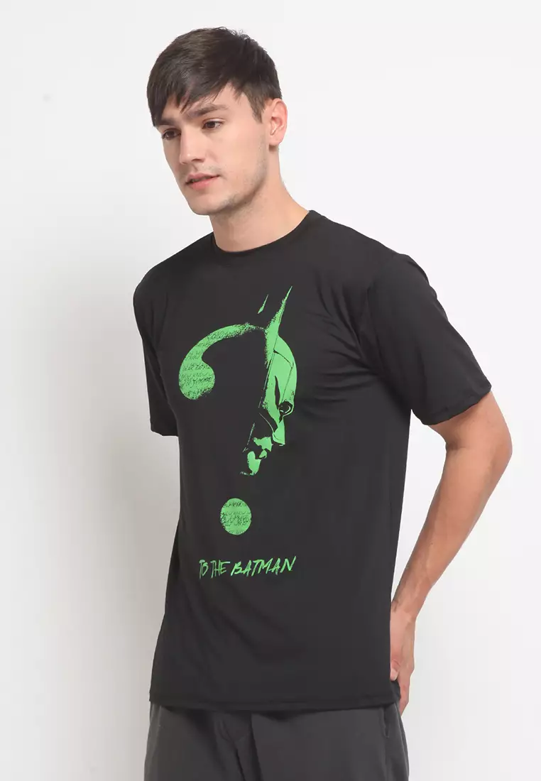 Flexzone Sporty Tee The Batman Movie Riddler DC Comics Black