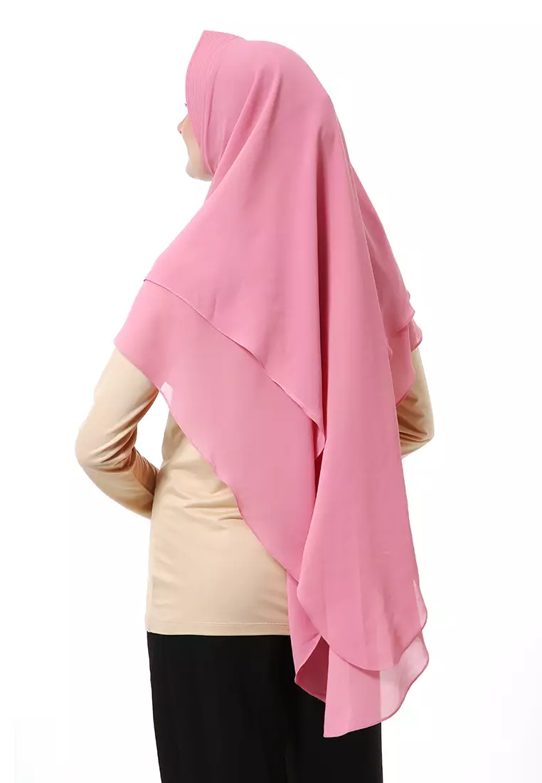 Putri Jilbab Muslimah Wanita Motif Polos Relaxed Fit High Quality Premium - Flaminggo