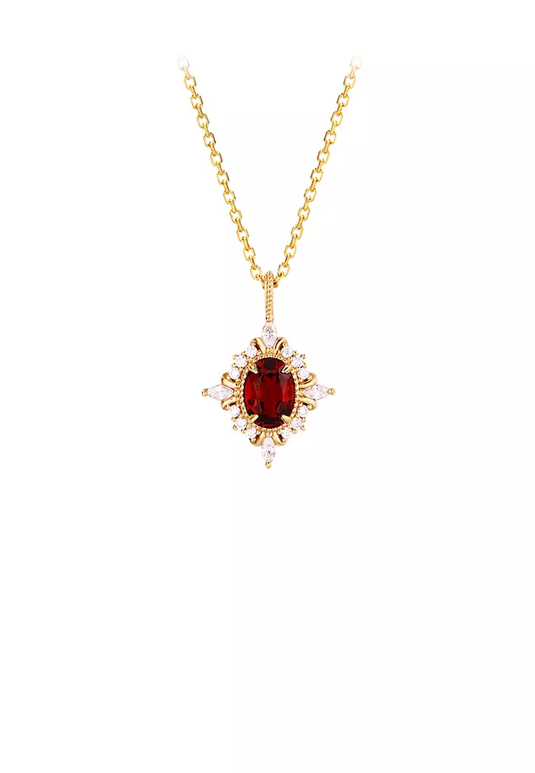 Red diamond pendant hotsell