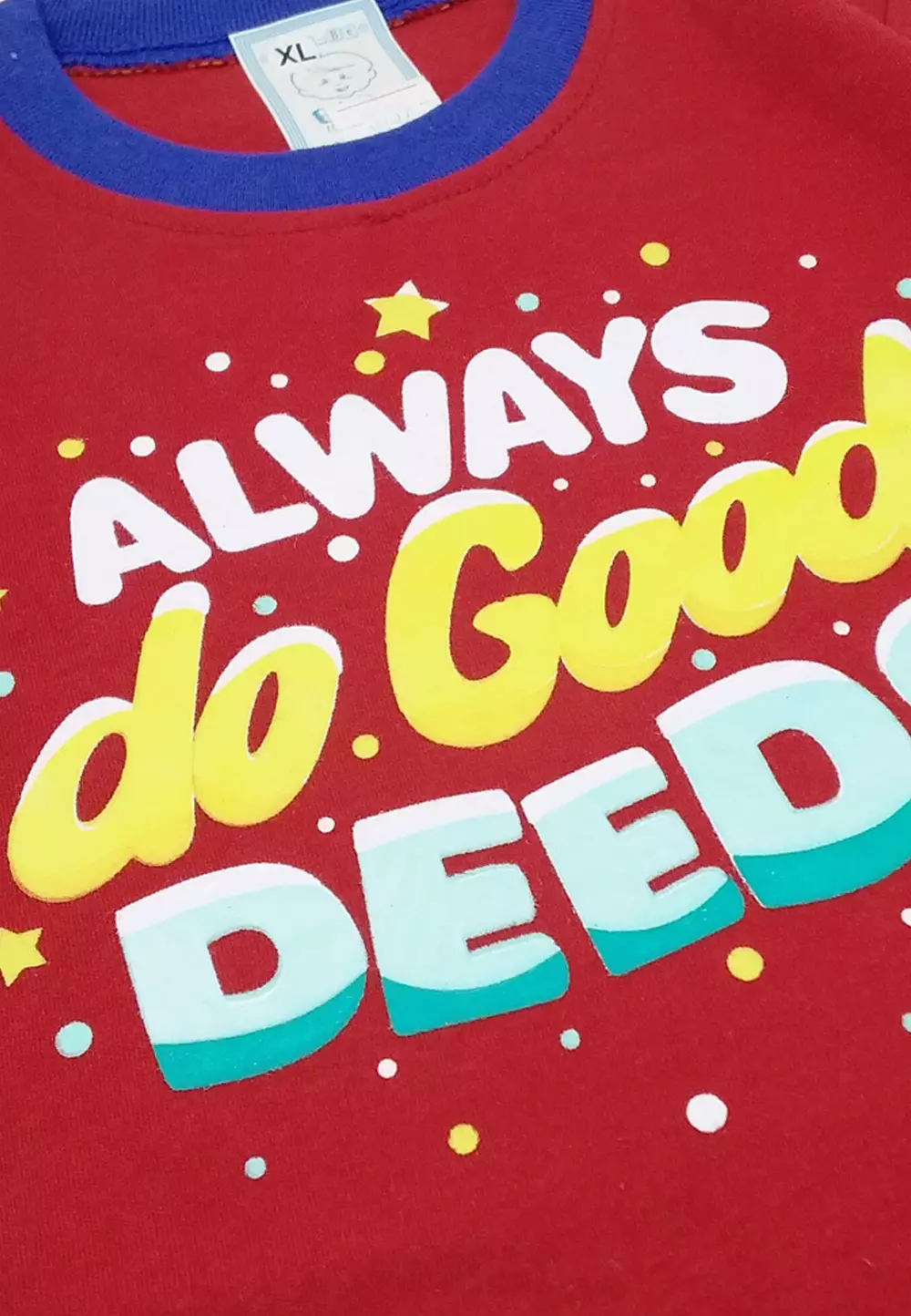 Wakakids Setelan Bayi Laki Laki Baju Lengan Pendek Anak Usia 12 Bulan Hingga 18 Bulan Set Celana Jeans Motif Always De Good 3039 Cream