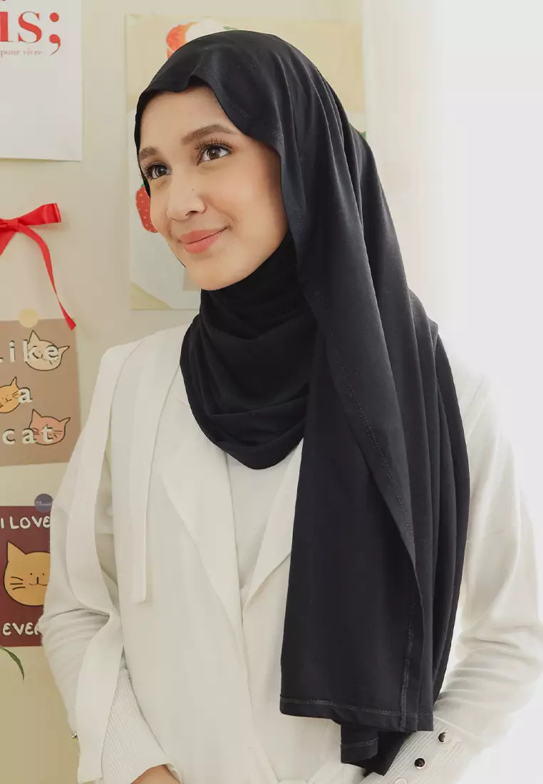 Tana Signature Shawl Black (Pashmina Rayon Exclusive New Label)