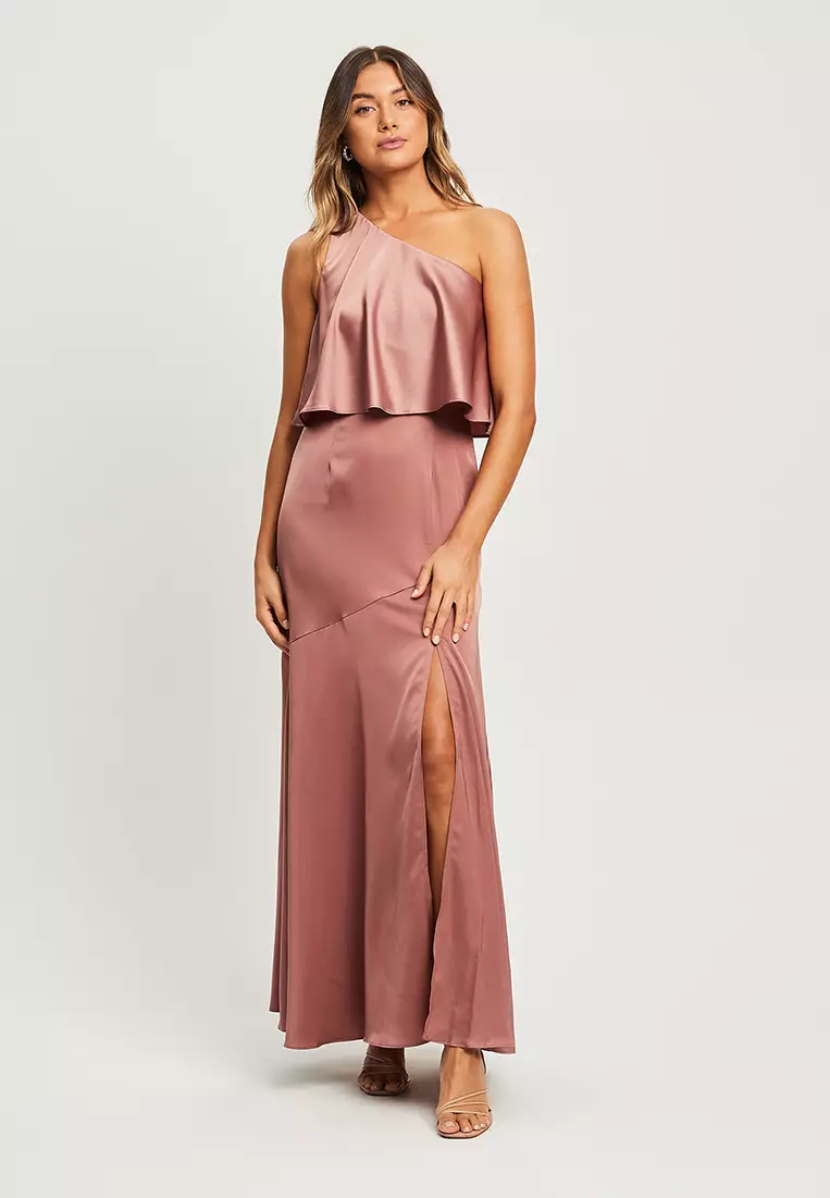 Missguided premium rose embroidered tiered midi dress cheap
