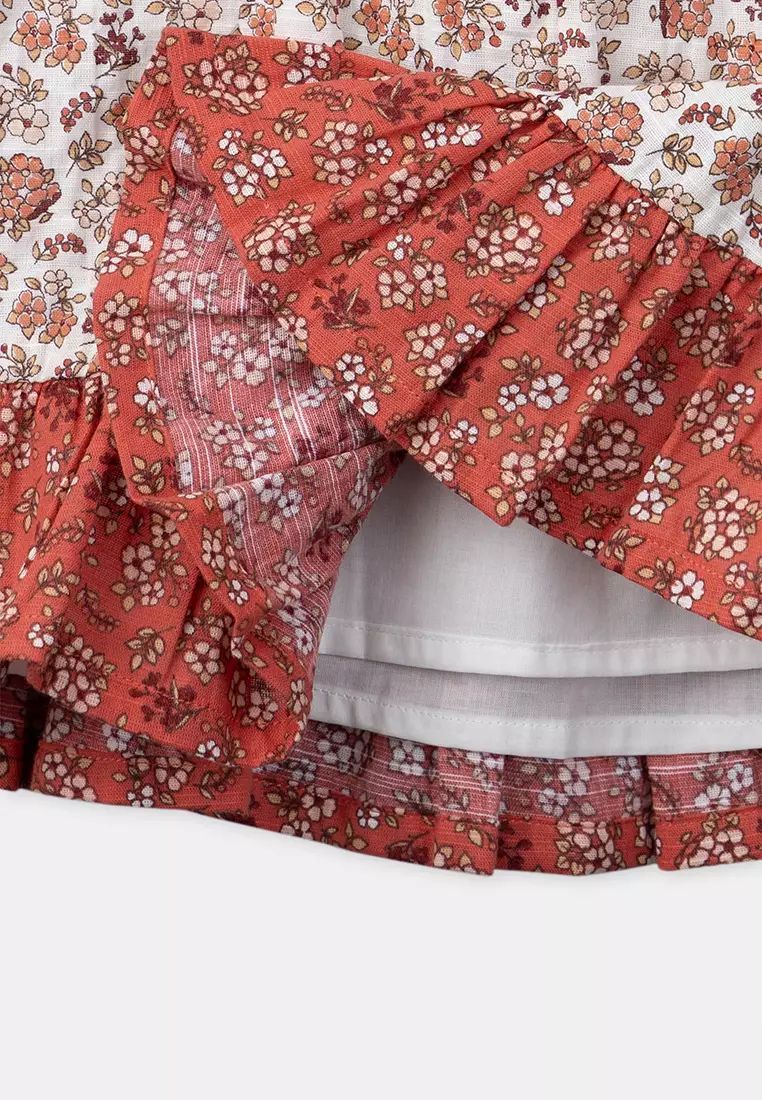 Terracotta Patchwork Blouse