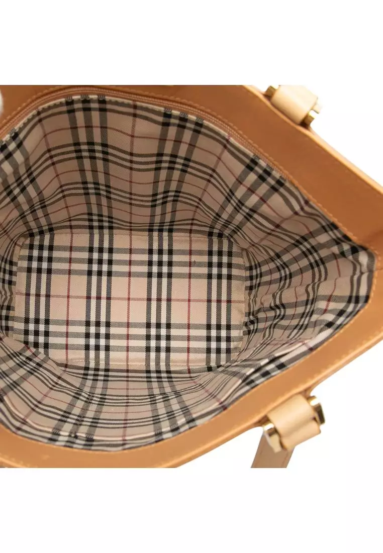 Pre-Loved Burberry Leather Tote