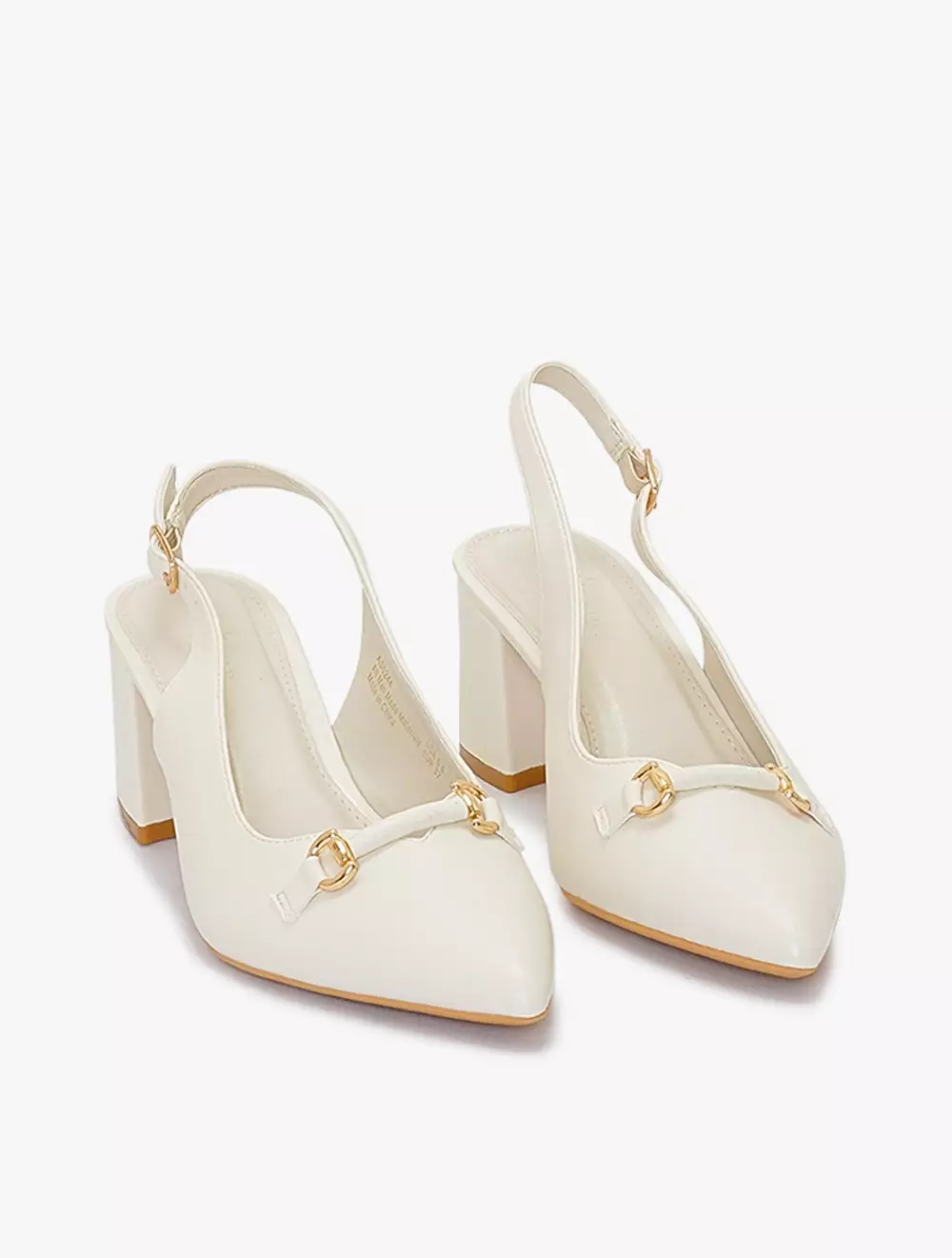 Payless Chrissie Womens Nodi Block Heels - Off White_04