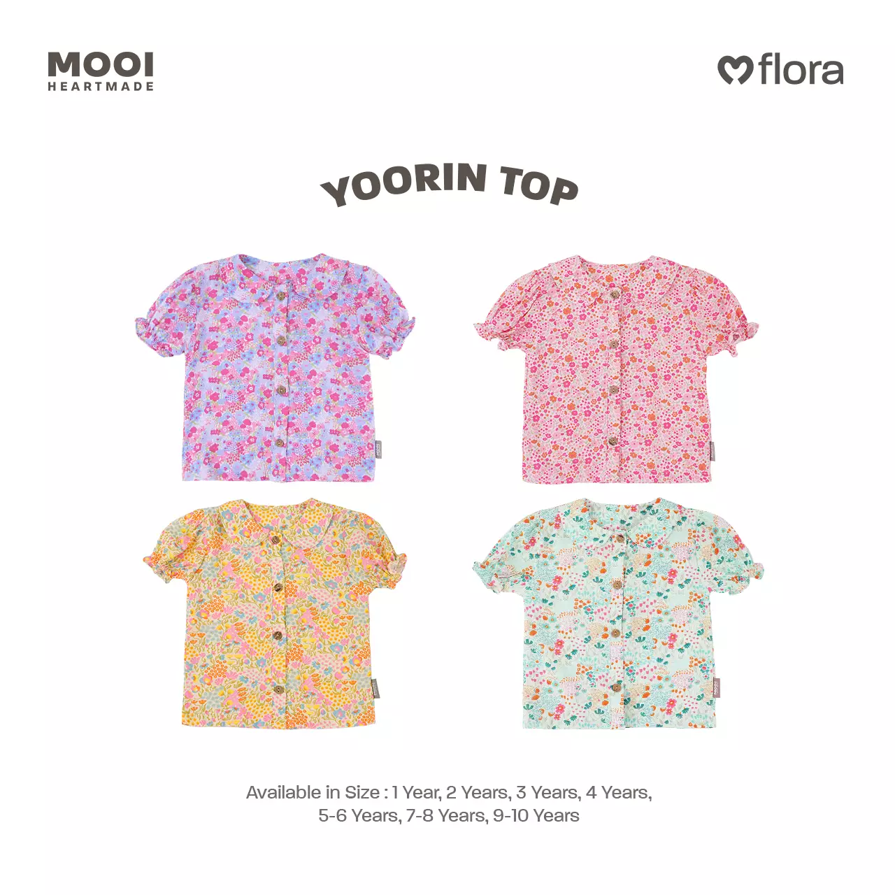 Mooi Atasan Anak Perempuan Yoorin Top - Pink