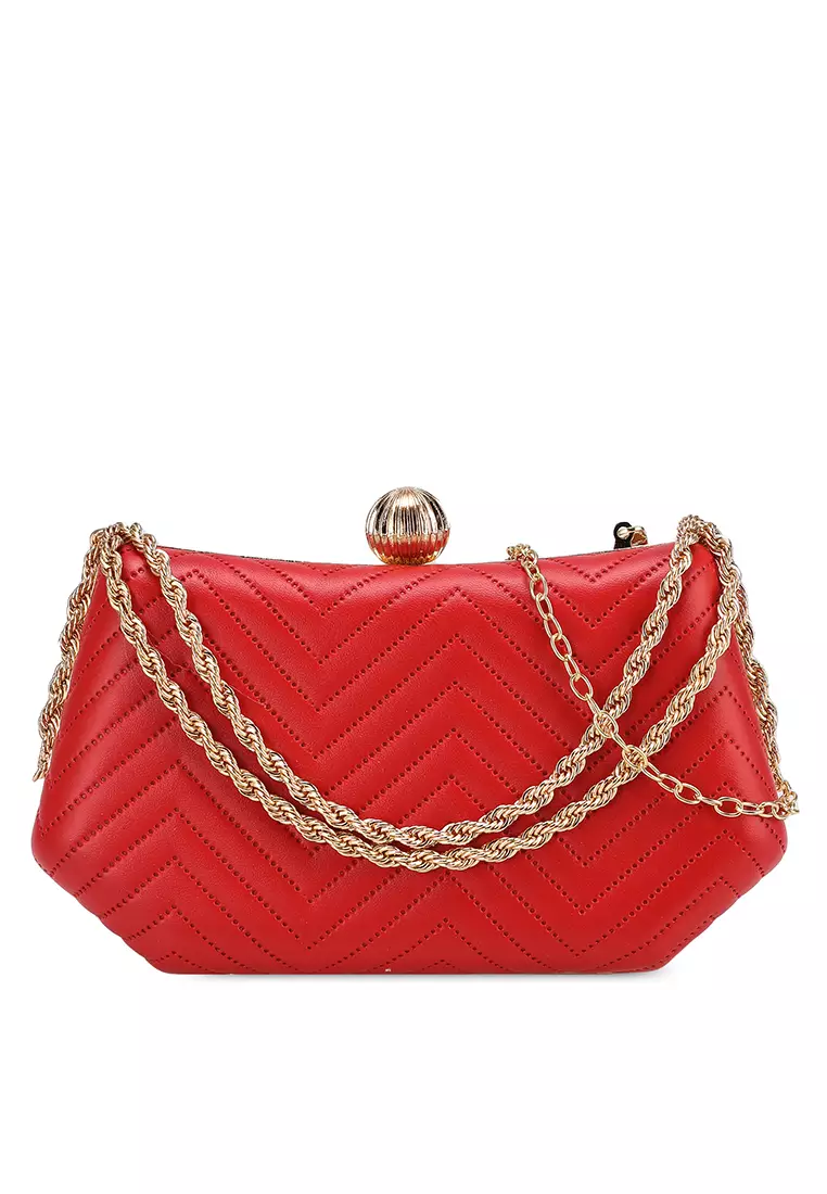 Red clutch sales purse cheap