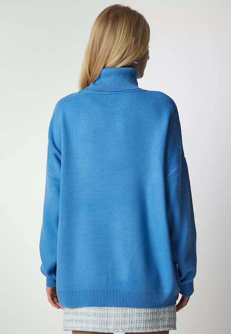 Turtleneck Oversized Knit Sweater