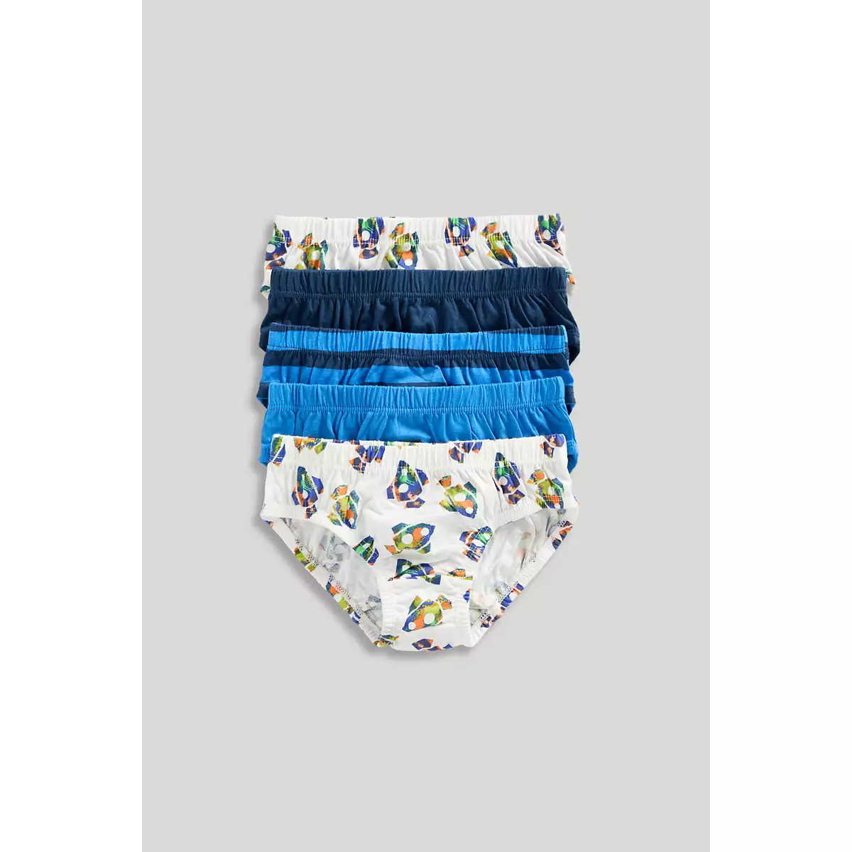Mothercare Space Briefs - 5 Pack - Pakaian Dalam Anak Laki-laki (Biru)