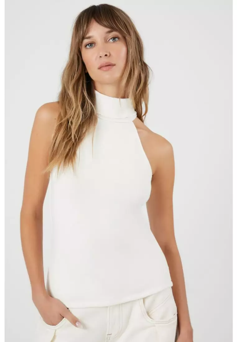 High neck tank top forever 21 online
