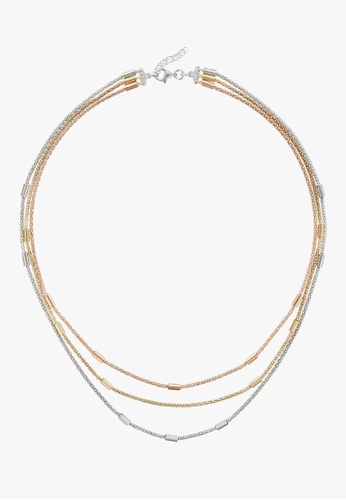 Forever K multi FOREVER K- Multi-layer necklace (Tri-color) 1C030AC09DB63BGS_1