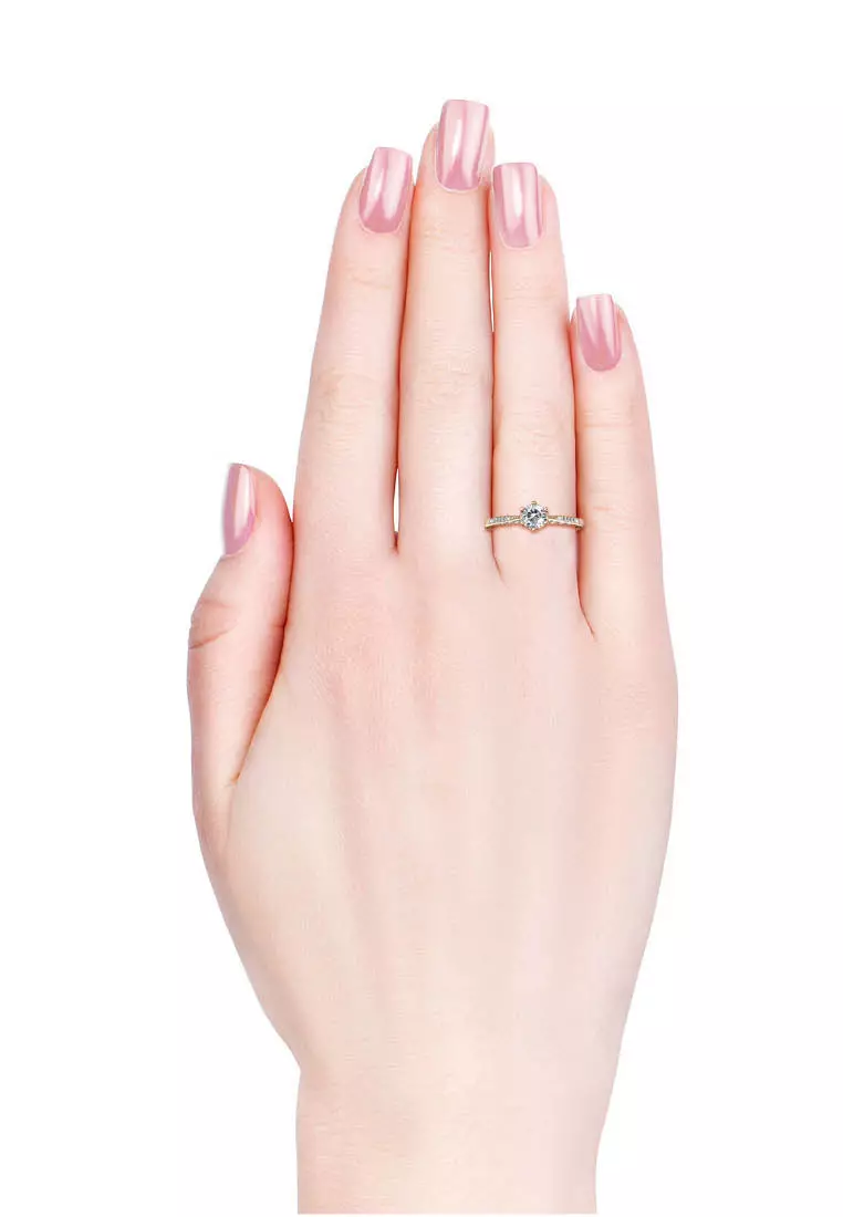 Destiny Ring (Rose Gold) - Cincin Crystal by Her Jewellery